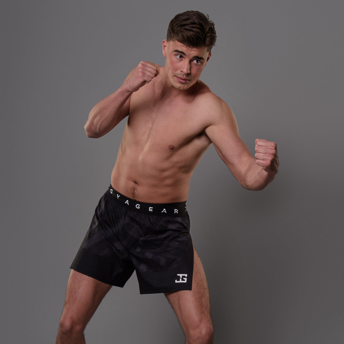 JOYAGEAR HIGH SPLIT ELITE MMA SHORT - Zwart