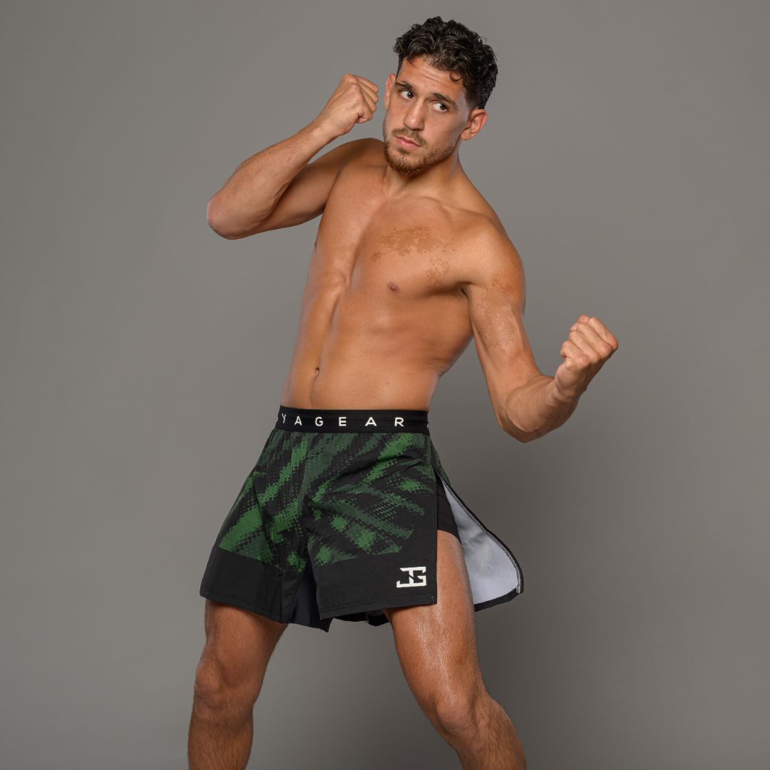 JOYAGEAR HIGH SPLIT ELITE MMA SHORT - Groen