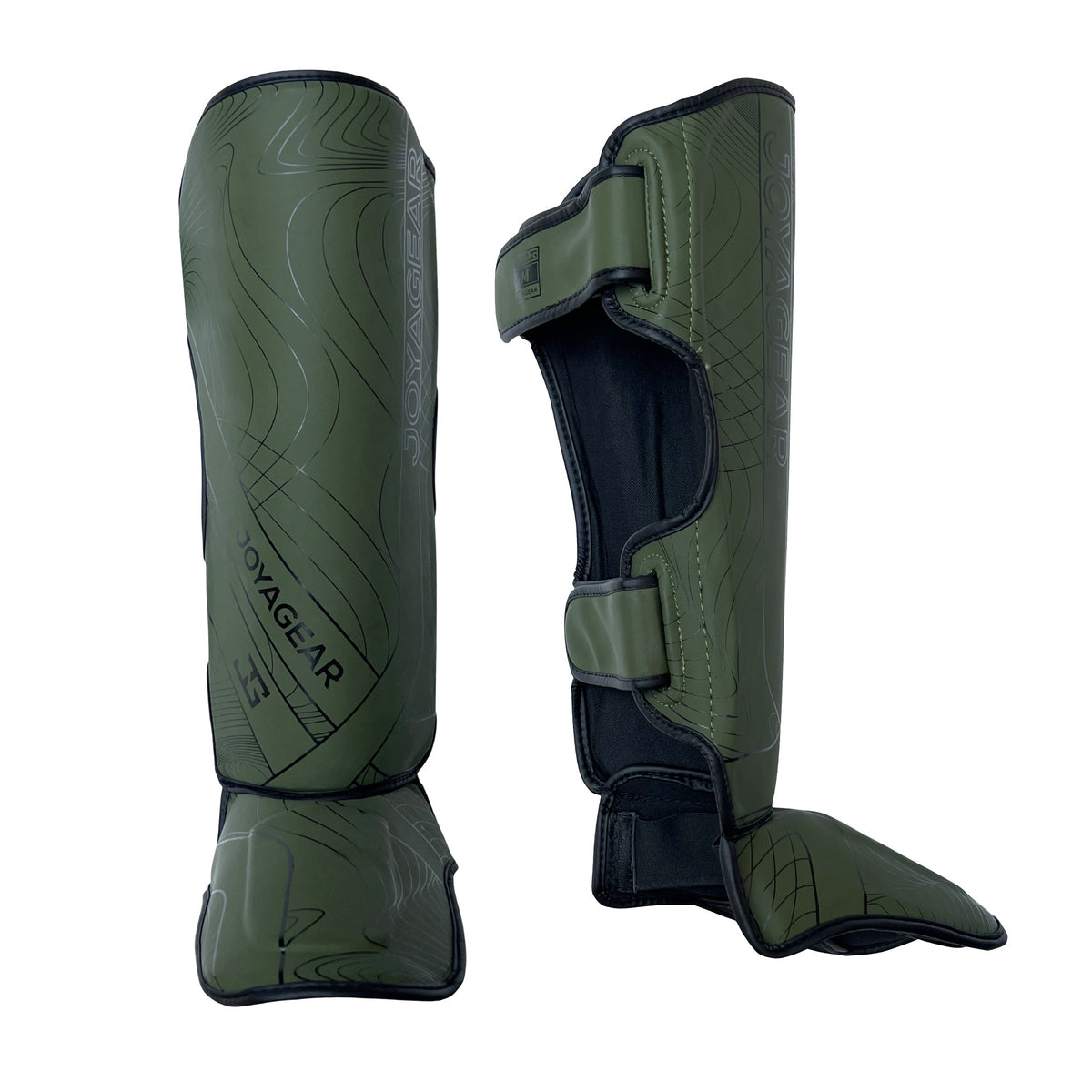 Joya ESSENTIAL Scheenbeschermers - Zwart/Groen