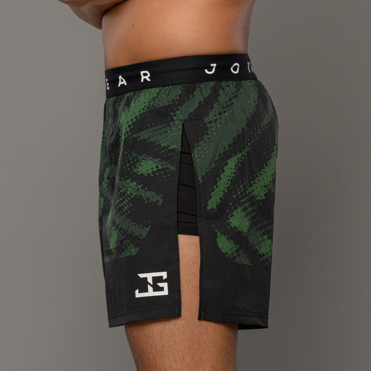 JOYAGEAR HIGH SPLIT ELITE MMA SHORT - Groen