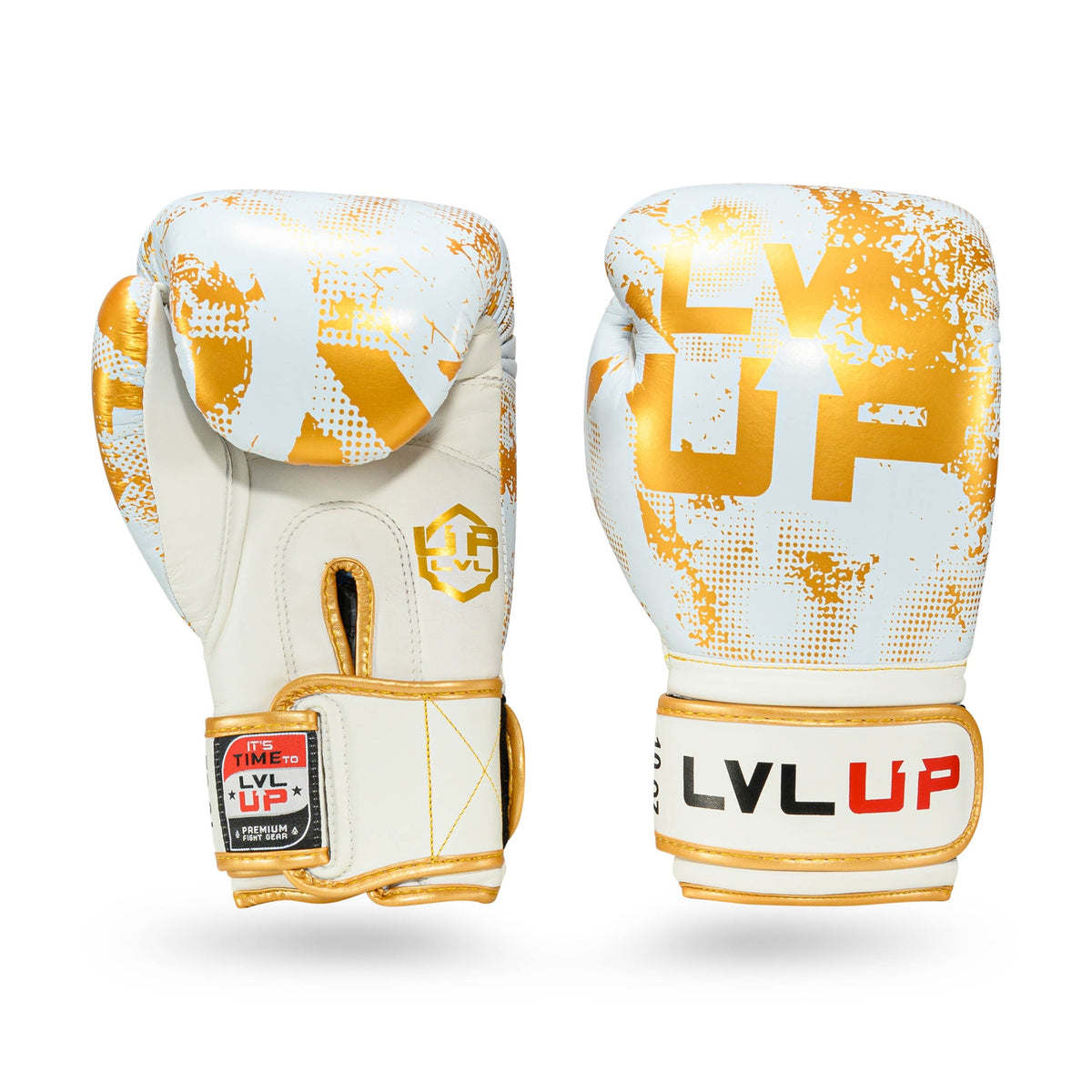 LVL UP BG Stadium 2 White/Gold Bokshandschoenen