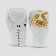 King Pro Boxing XK LU White/Gold Bokshandschoenen