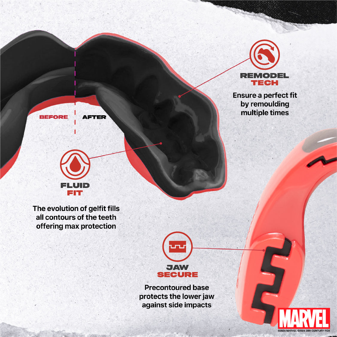 safejawz marvel deadpool gebitsbeschermer