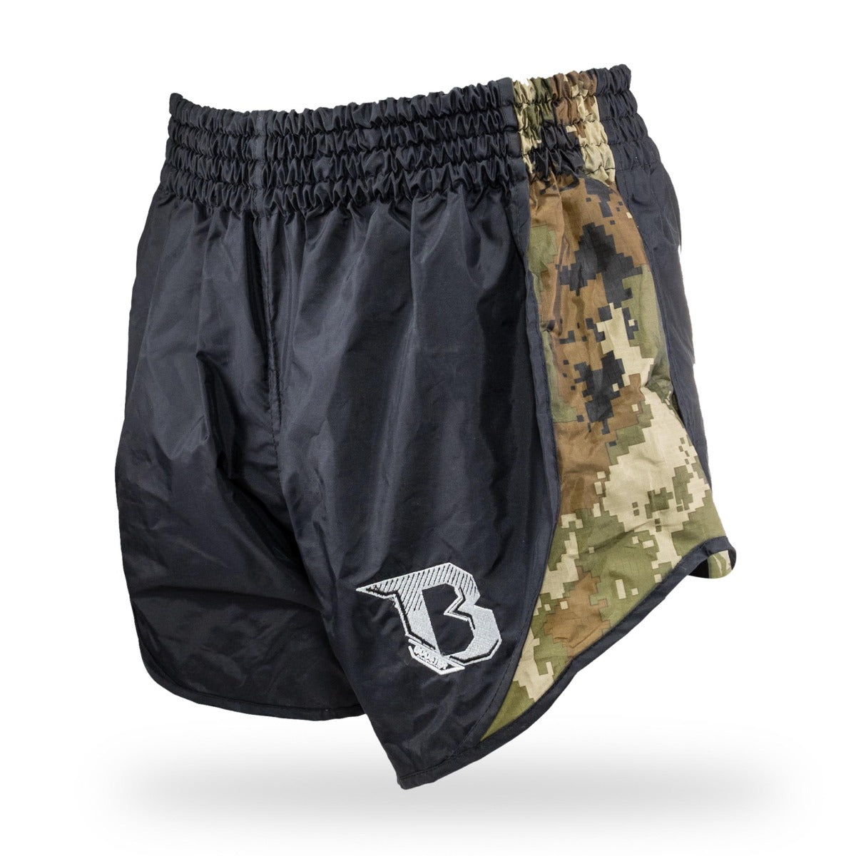 booster retro hybrid bl camo green shorts