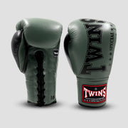 Twins Special BGLL 8 Olive/Black Bokshandschoenen (veters)
