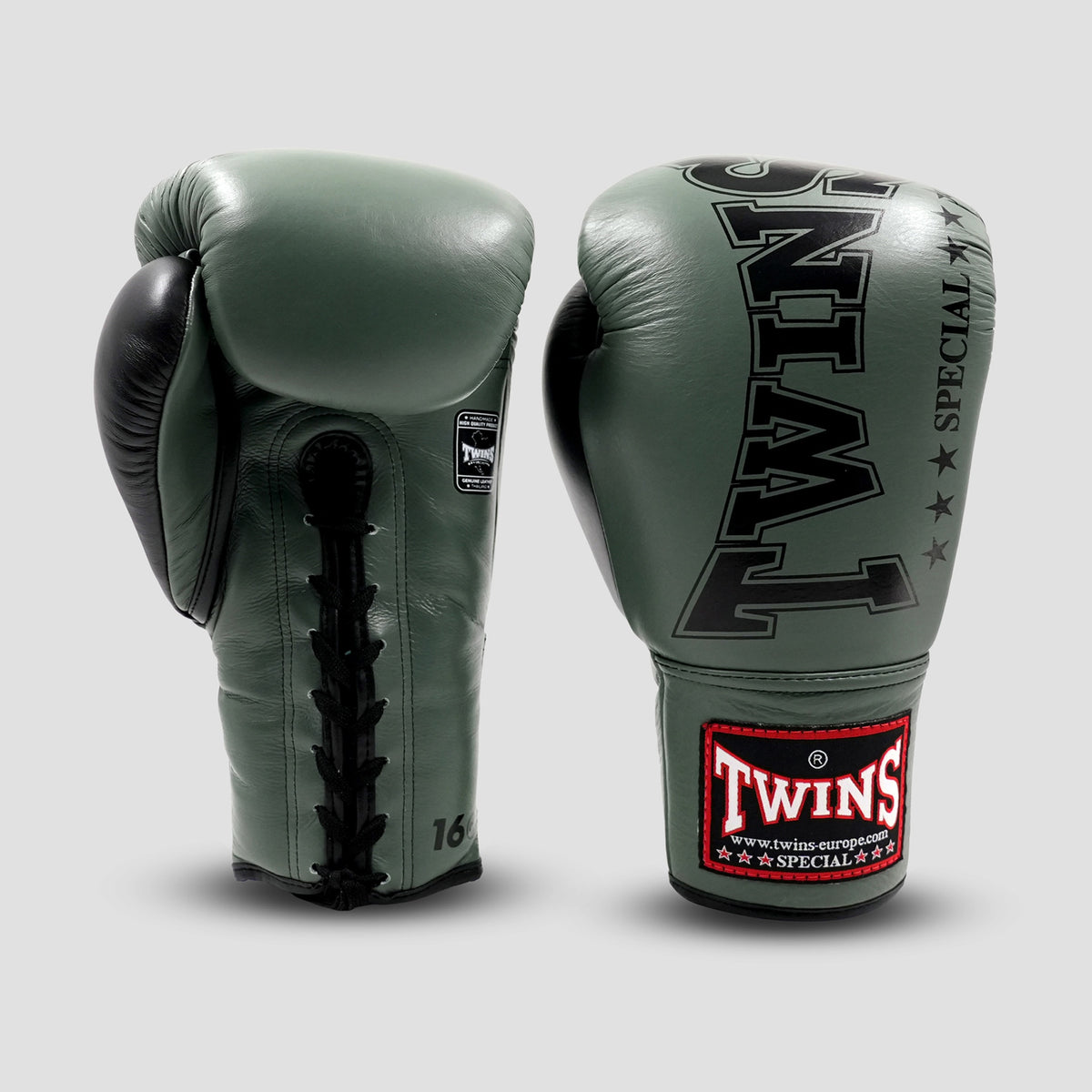 Twins Special BGLL 8 Olive/Black Bokshandschoenen (veters)