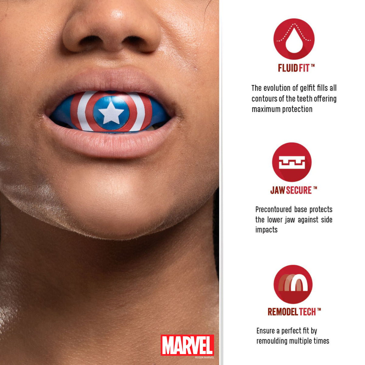 safejawz marvel braces captain america gebitsbeschermer