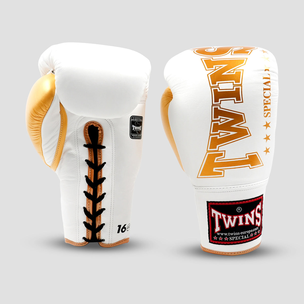 Twins Special BGLL 8 White Laced Bokshandschoenen (veters)