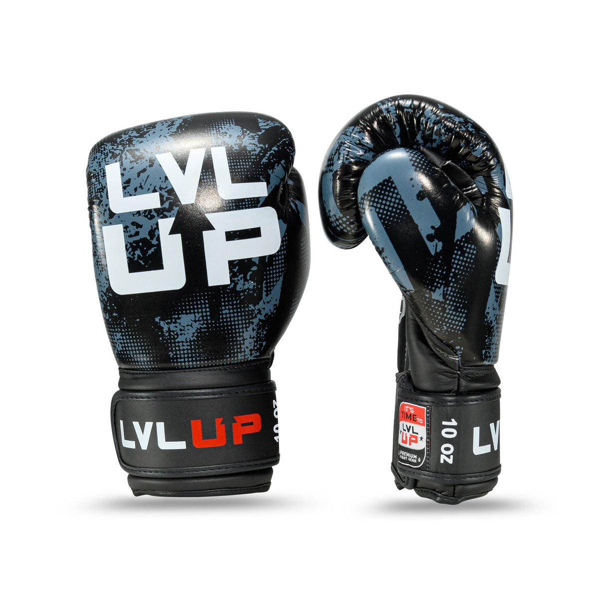 lvl up bg stadium 1 black grey bokshandschoenen