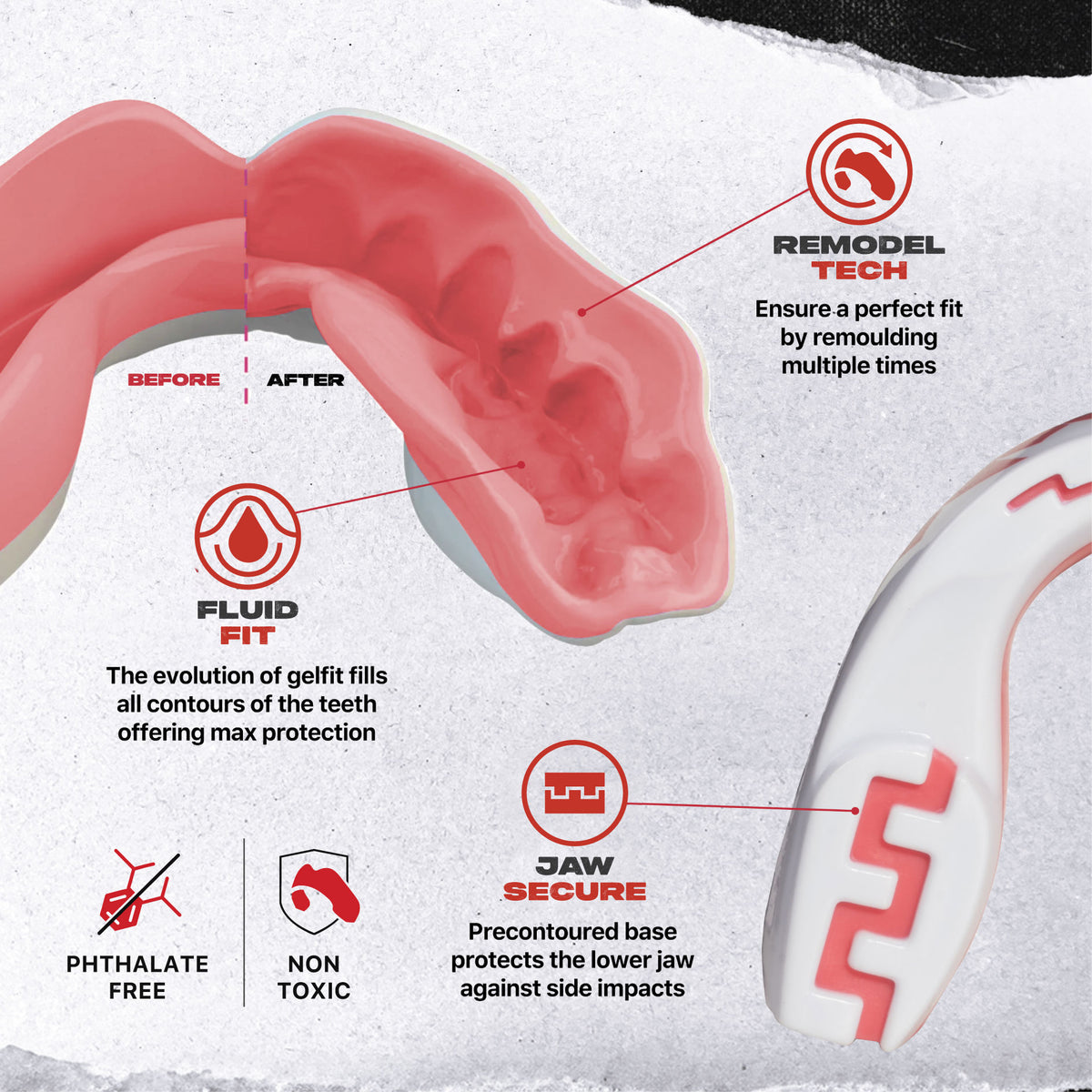safejawz extro pink fangs gebitsbeschermer