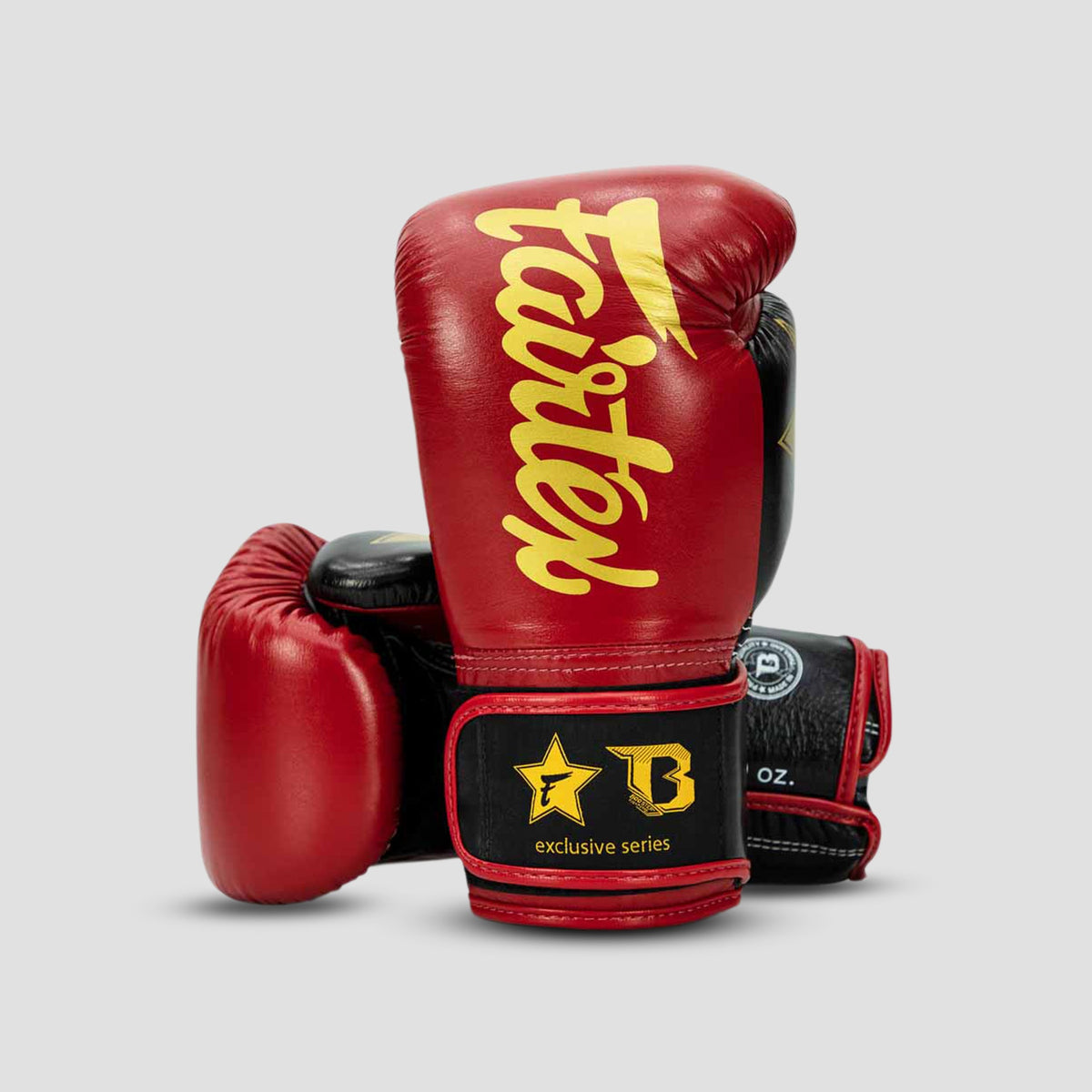 Fairtex x Booster BG V2 RD/BK/GD Bokshandschoenen