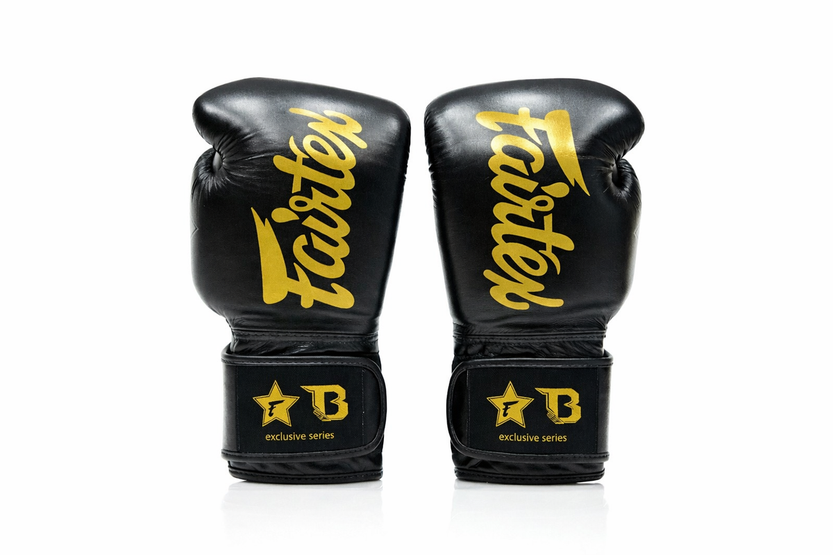 fxb bg v2 black gold bokshandschoenen