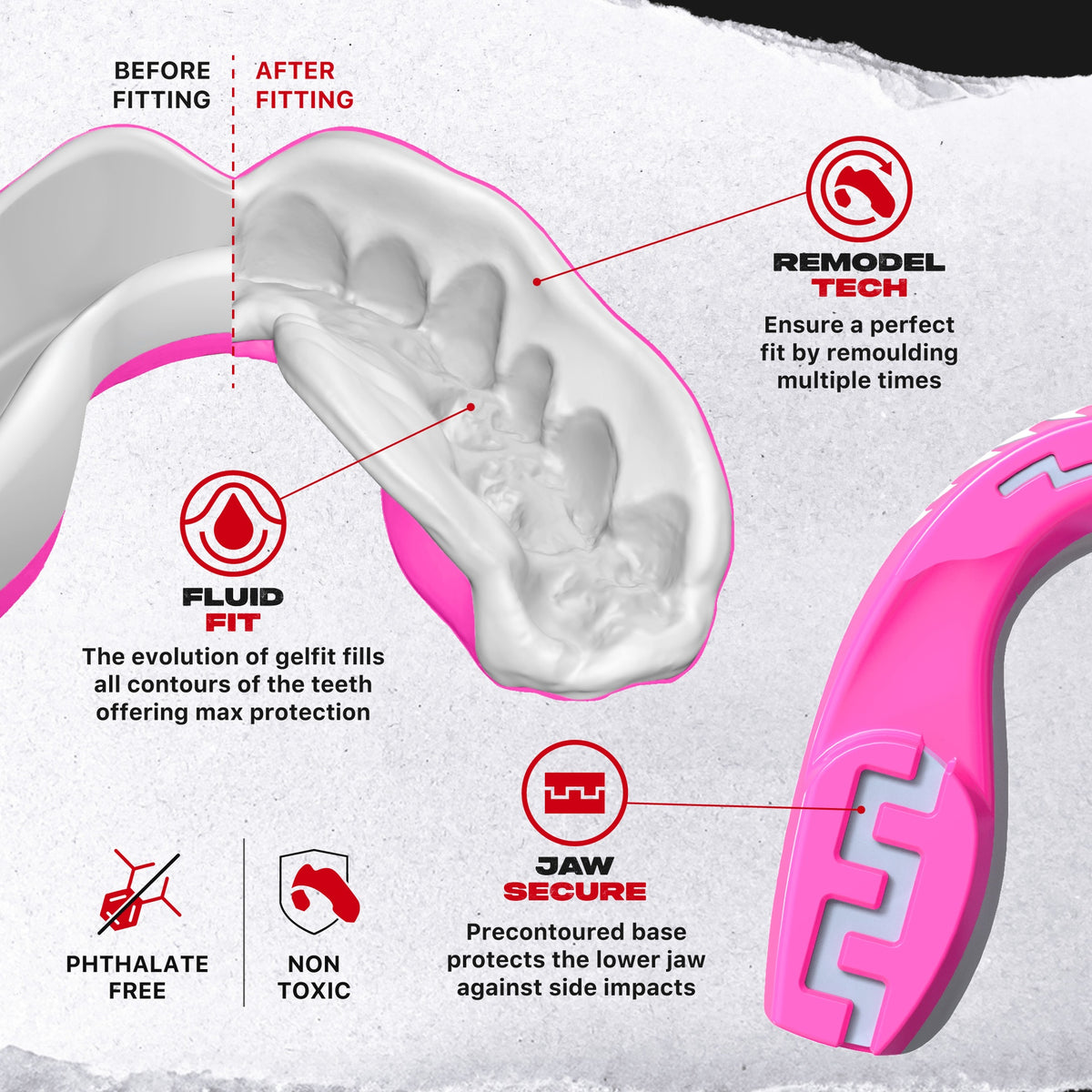 safejawz extro pink viper gebitsbeschermer