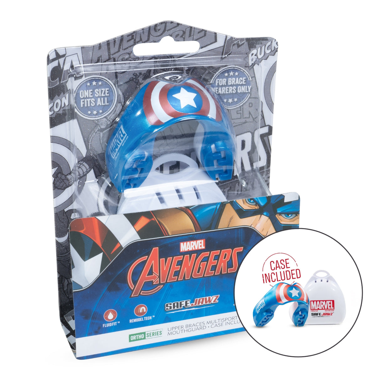safejawz marvel braces captain america gebitsbeschermer