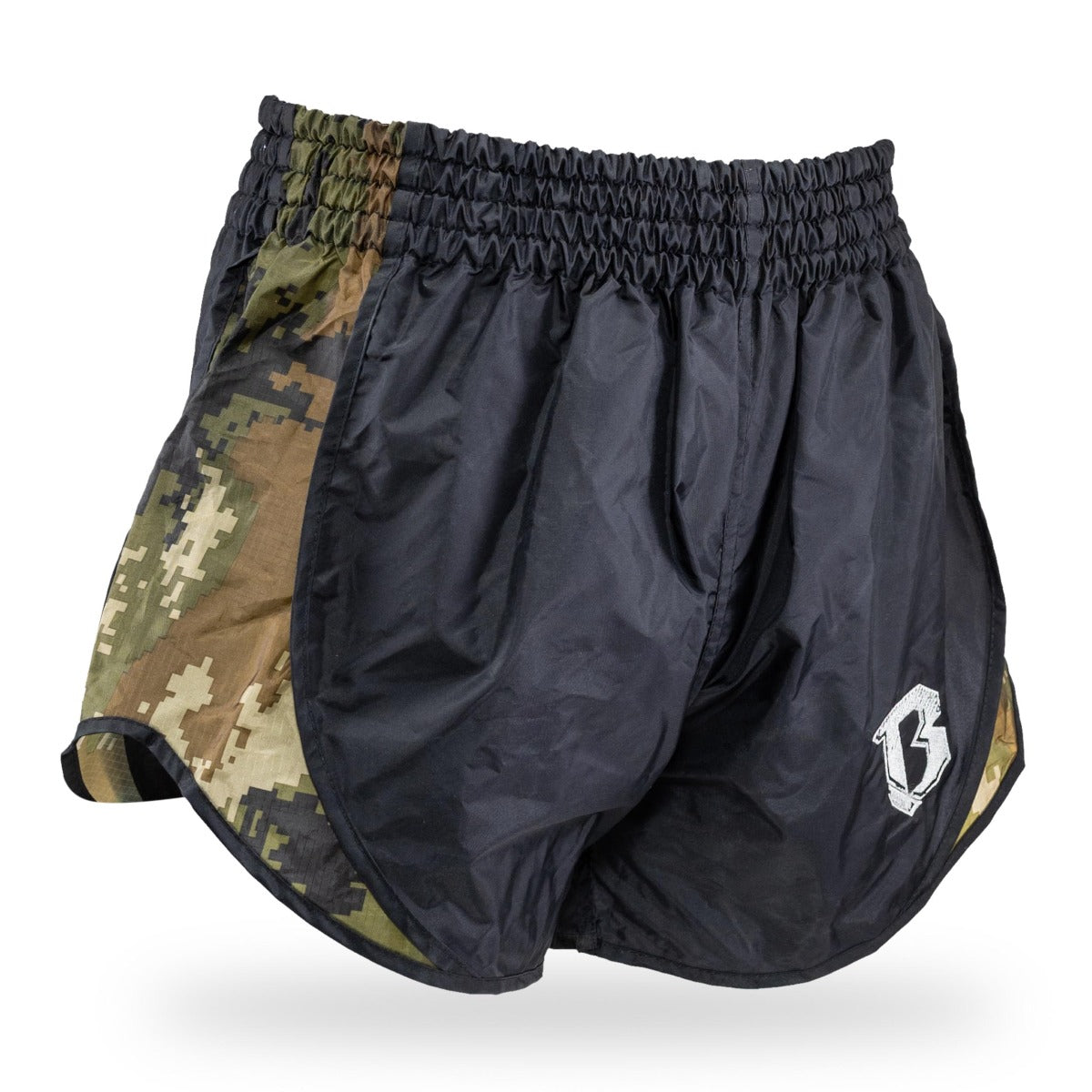 booster retro hybrid bl camo green shorts