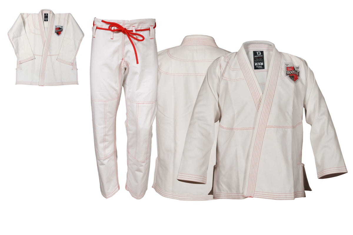 booster bjj v 2 pro shield white bjj gi