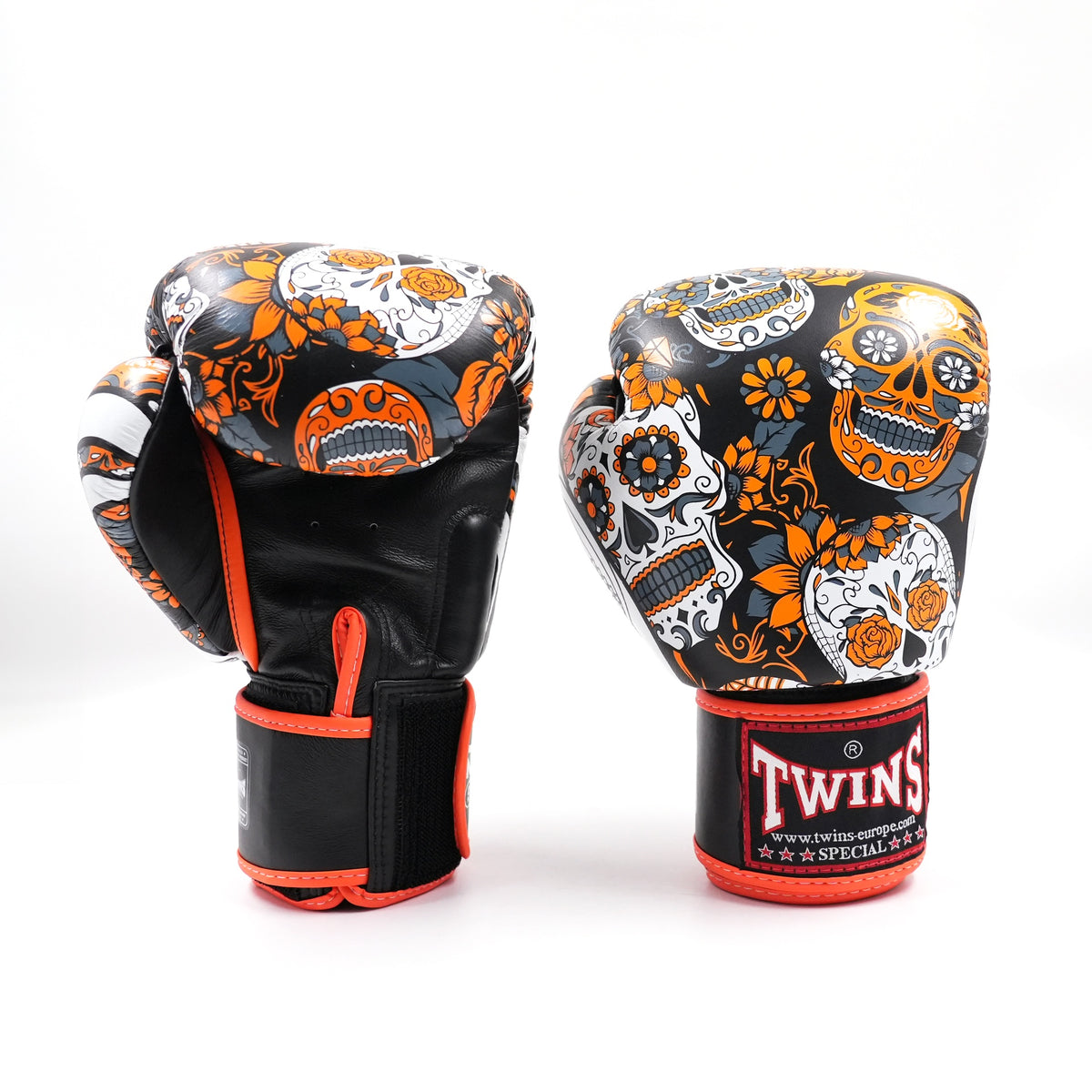 Twins Special FBGVL 3 Skull Orange Bokshandschoenen