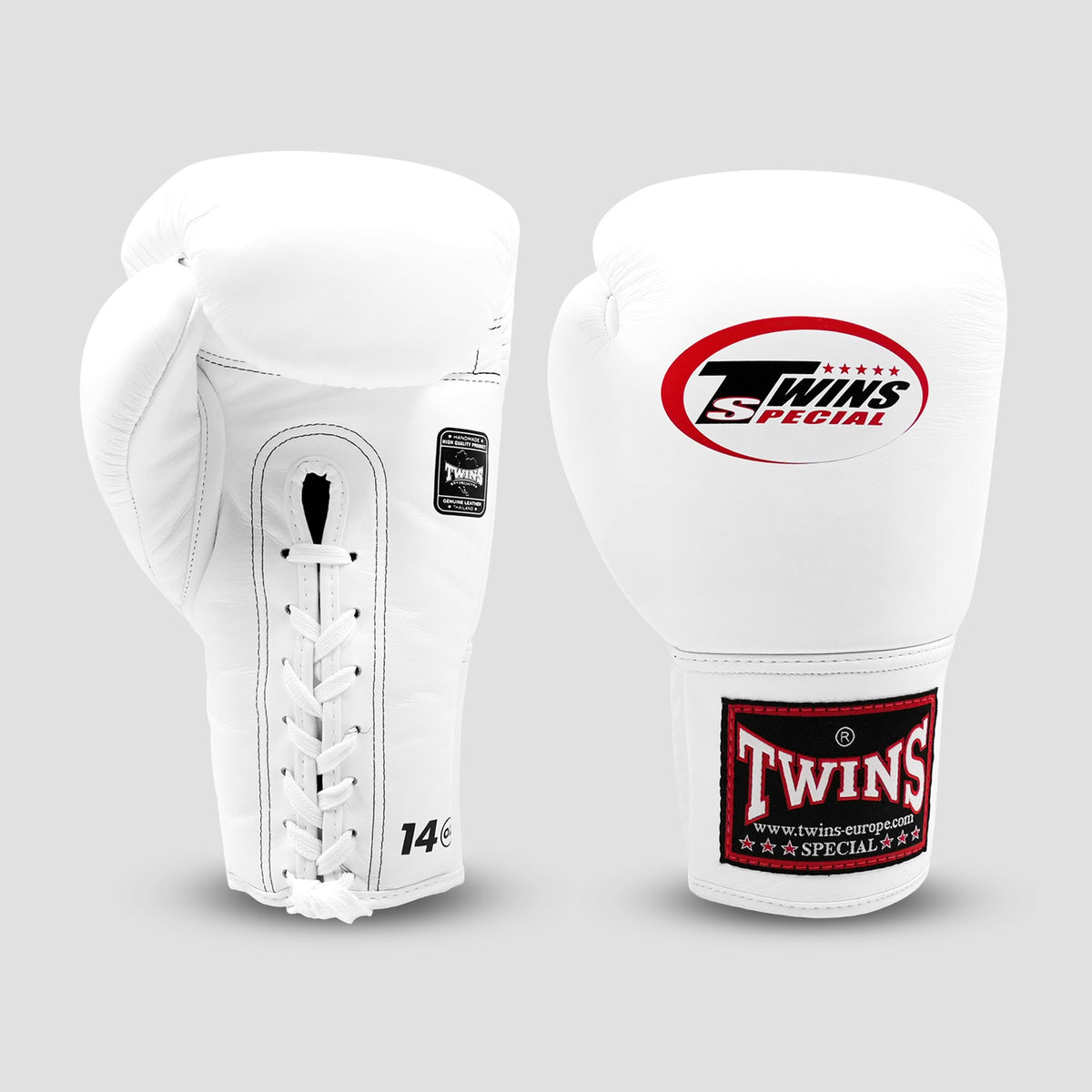 Twins Special BGLL-1 White Bokshandschoenen (veters)