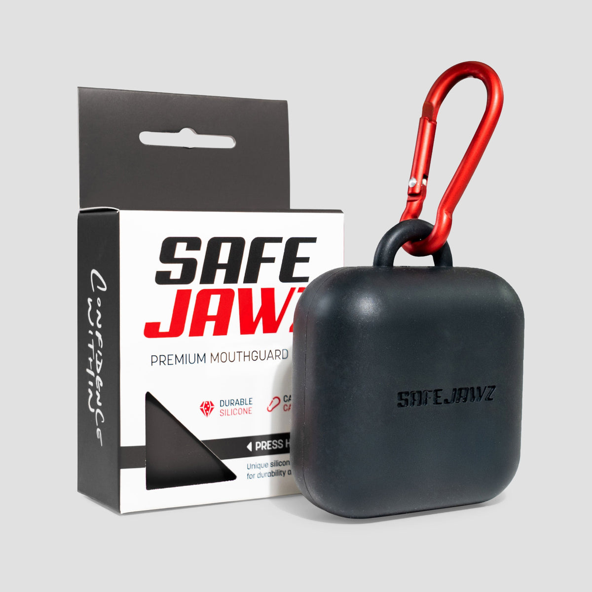 Safejawz Silicone Case Black Opbergdoosje gebitsbeschermer
