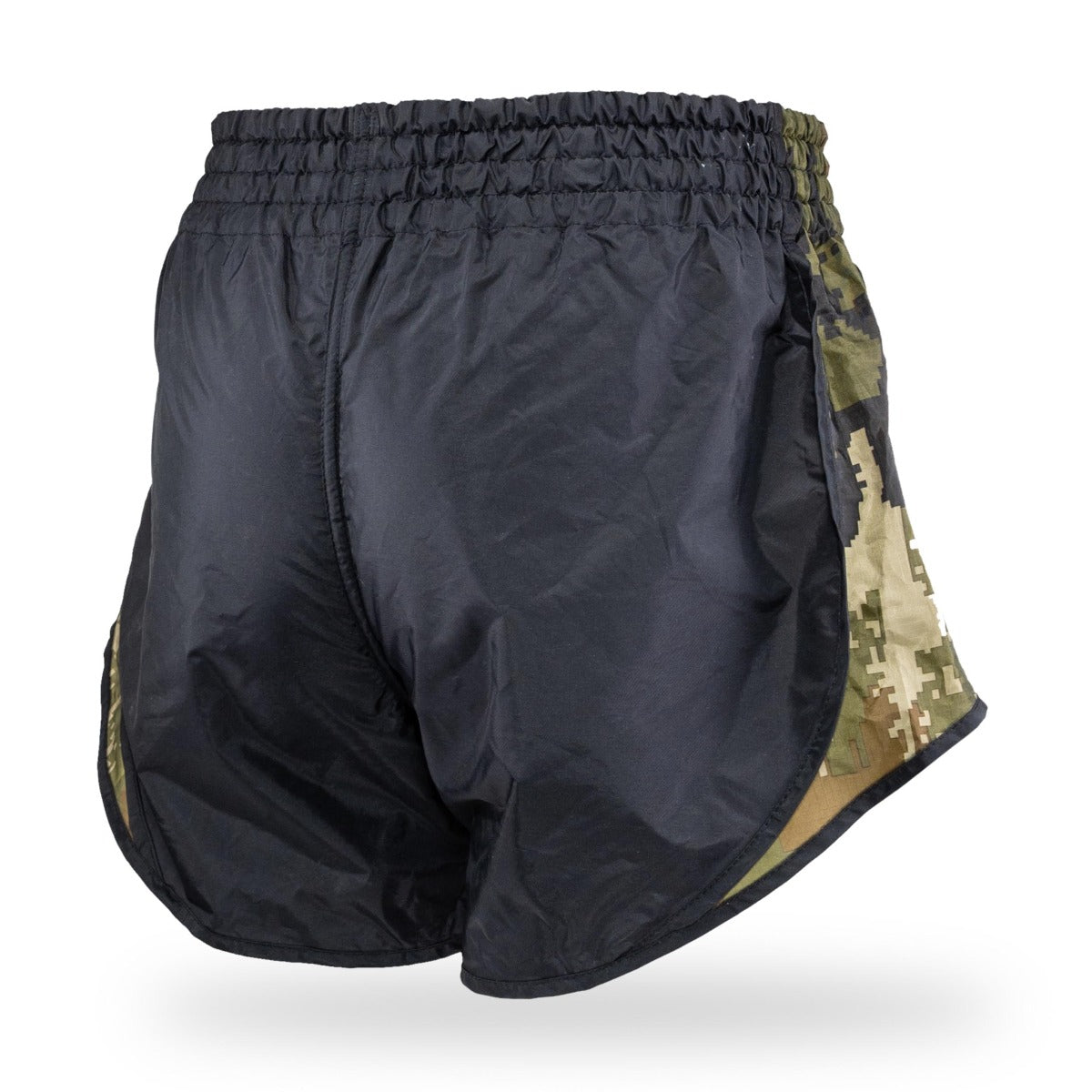 booster retro hybrid bl camo green shorts