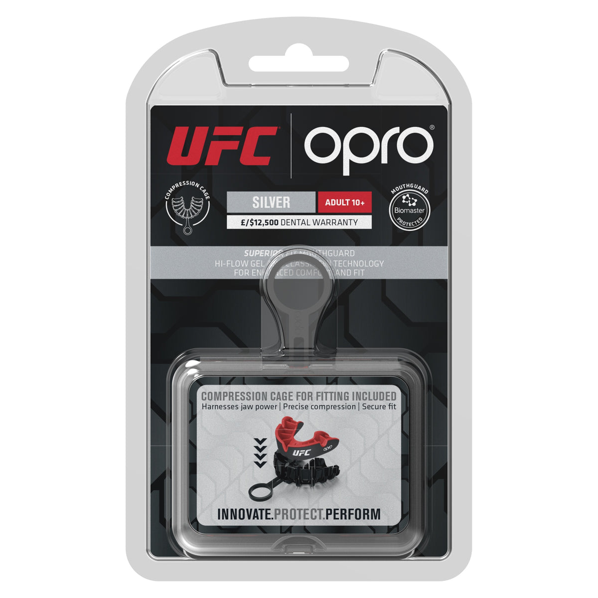 opro silver black red gebitsbeschermer
