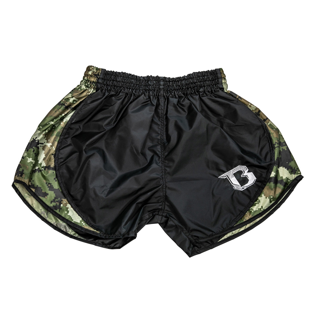 booster retro hybrid bl camo green shorts