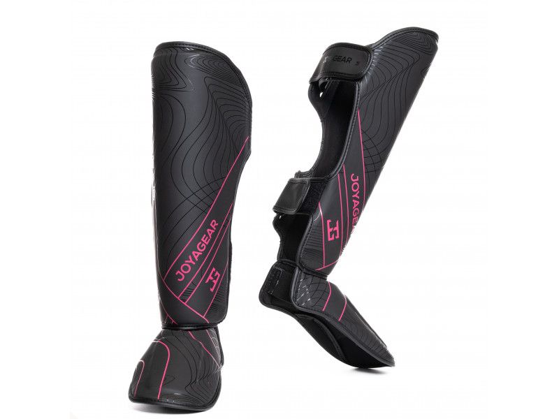 JOYA ESSENTIAL KICKBOKS SHINGUARD- ZWART-ROZE