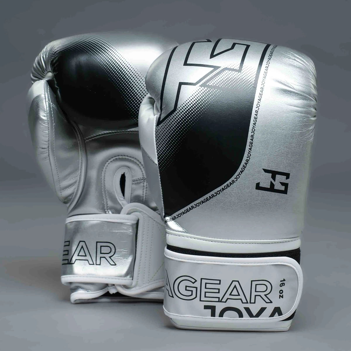 Joyagear "Evolution" Bokshandschoenen - Zwart/Zilver/Wit