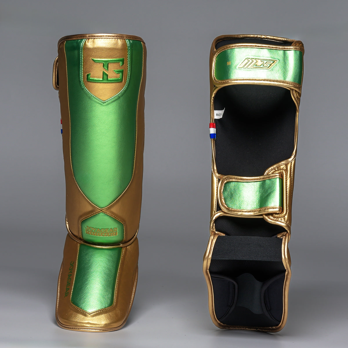 Joyagear Performance Scheenbeschermers - Goud/Groen